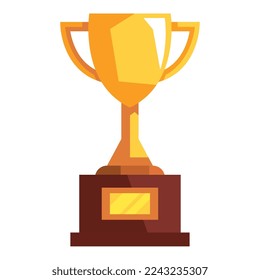 golden trophy cup award icon