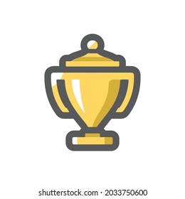 Goldene Trophäe. Cup. Vektorsymbol - Cartografik
