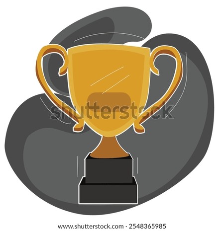 Golden Trophy Cup.Winner's trophy icon. Trophy Cup