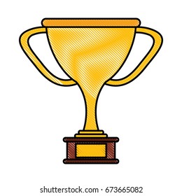 Golden trophy design