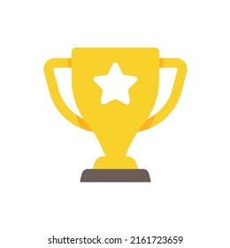 golden trophy For the winners of the sport achievement award concept
