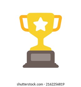 golden trophy For the winners of the sport achievement award concept