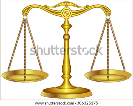 Golden Two Pan Balance
