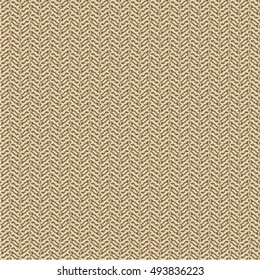 Golden upholstery texture. Herringbone pattern. Abstract vector.