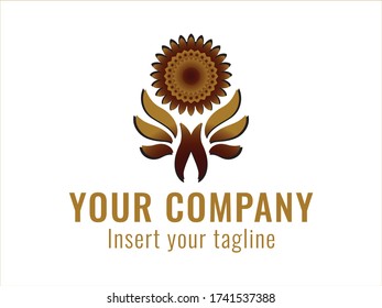 golden vector and abstract logo for commercial use. 