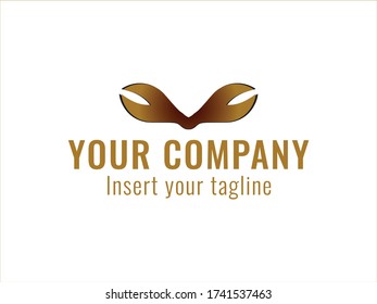  golden vector and abstract logo for commercial use. 