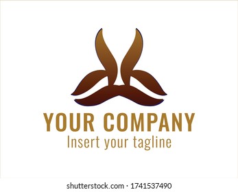  golden vector and abstract logo for commercial use. 
