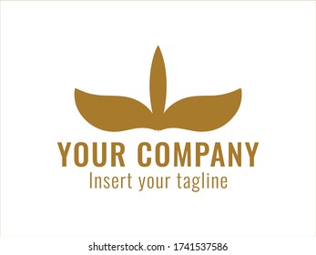  golden vector and abstract logo for commercial use. 