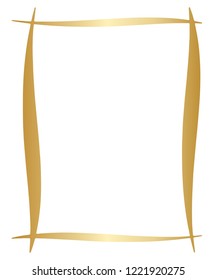 A Golden Vector Border Design for Use in Various Projects