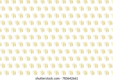 Golden Vector Hand Drawn Pattern