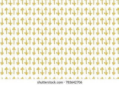 Golden Vector Hand Drawn Pattern