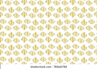 Golden Vector Hand Drawn Pattern