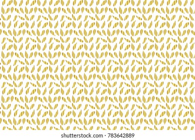 Golden Vector Hand Drawn Pattern