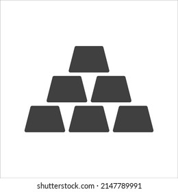 Golden vector icon on a white background