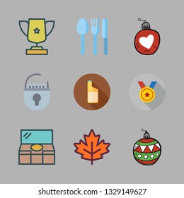golden vector icon set