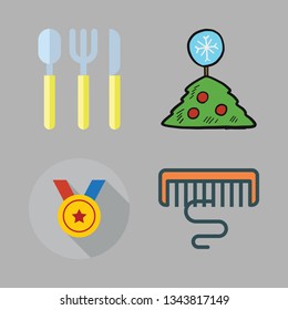 golden vector icon set