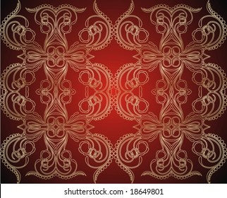 Golden vector illustration