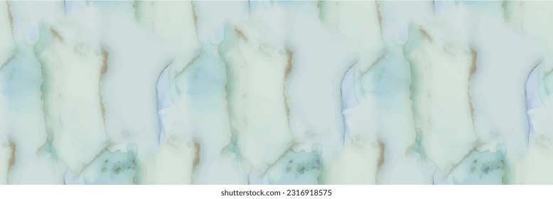 Golden Vector Ink Marble. Copper Alcohol Ink Watercolor. Vector Elegant Texture. Green Art Paint. Blue Gradient Background. Marble Foil Water Color. Gold Marble Watercolor. Modern Abstract Painting.