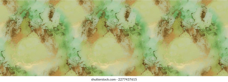 Mármol de tinta del vector dorado. Una brillante acuarela de tinta de alcohol. Textura sin foco. Color de agua de oro de mármol. Pintura de tinta de aceite. Fondo Verde De Mármol. Agua Azul Sin Marea. Pintura sin vectores.