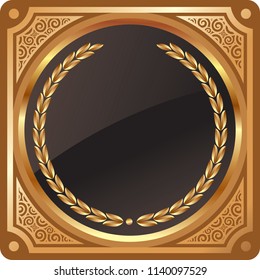 Golden Vector Lable  for advertising Retro vintage golden badges and labels vector