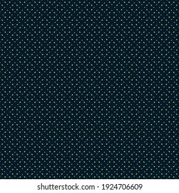 Golden vector minimalist seamless pattern. Subtle gold and black minimal geometric ornament, abstract floral background texture. Simple luxury ornate wallpapers with small flower silhouettes, dots