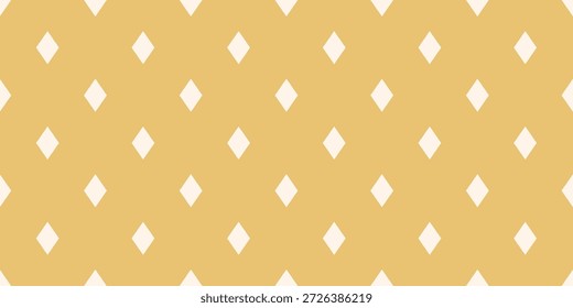 Patrón sin costuras minimalista de Vector dorado con diamantes, rombos. Fondo clásico de la vendimia mínima. Textura abstracta simple en color dorado. Diseño geométrico repetido elegante lindo para la decoración, impresión