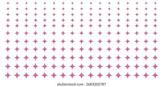 Vetor dourado padrão sem emenda com pequenos diamantes, formas de estrela, losango. Textura geométrica abstrata em ouro e branco. Fundo de repetição ampla mínimo simples. Design de luxo para decoração, papel de parede