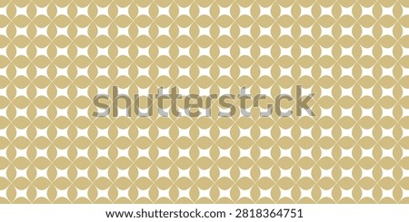 Golden vector seamless pattern with small diamond shapes, stars, rhombuses, dots. Abstract gold and white geometric texture. Simple minimal repeat background.