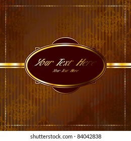Golden Victorian vintage banner (eps10);  jpg version also available