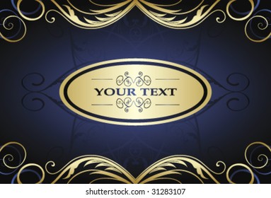 golden vintage background for design