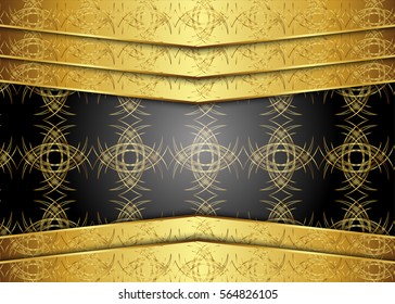 Golden vintage background.blank for message or text. Certificate.