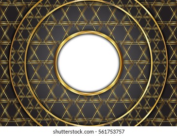 Golden vintage background.blank for message or text.Certificate.