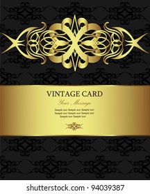 Golden vintage card