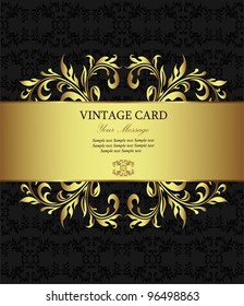 Golden vintage card