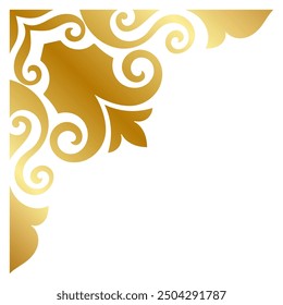 golden vintage corner A luxurious corner Elements for decorating books