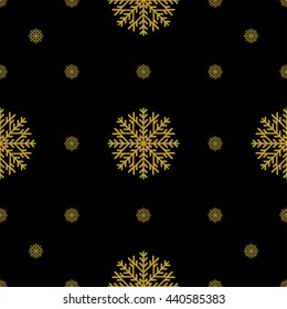 Golden vintage decor seamless pattern. Vector illustration for your design