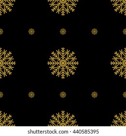 Golden vintage decor seamless pattern. Vector illustration for your design
