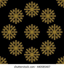 Golden vintage decor seamless pattern. Vector illustration for your design