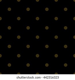 Golden vintage decor seamless pattern. Vector illustration for your design