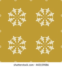 Golden vintage decor seamless pattern. Vector illustration for your design