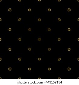 Golden vintage decor seamless pattern. Vector illustration for your design