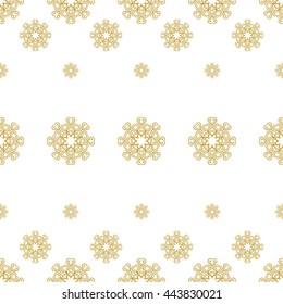 Golden vintage decor seamless pattern. Vector illustration for your design