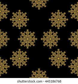 Golden vintage decor seamless pattern. Vector illustration for your design