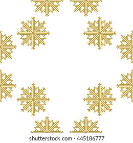 Golden vintage decor seamless pattern. Vector illustration for your design