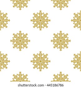 Golden vintage decor seamless pattern. Vector illustration for your design