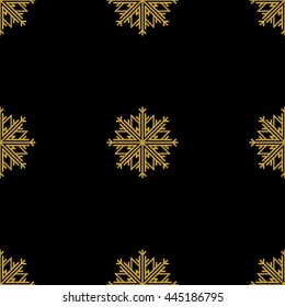 Golden vintage decor seamless pattern. Vector illustration for your design
