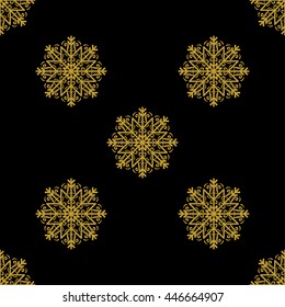 Golden vintage decor seamless pattern. Vector illustration for your design