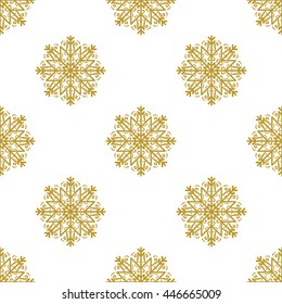 Golden vintage decor seamless pattern. Vector illustration for your design