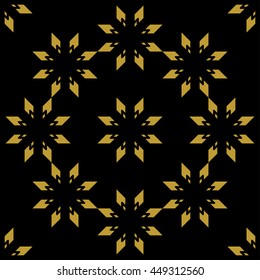 Golden vintage decor seamless pattern. Vector illustration for your design