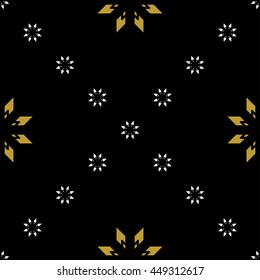 Golden vintage decor seamless pattern. Vector illustration for your design